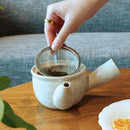 [JAPANESE TEA POT] WHITE | SHIGARAKI WARE