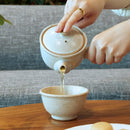 [JAPANESE TEA POT] WHITE | SHIGARAKI WARE