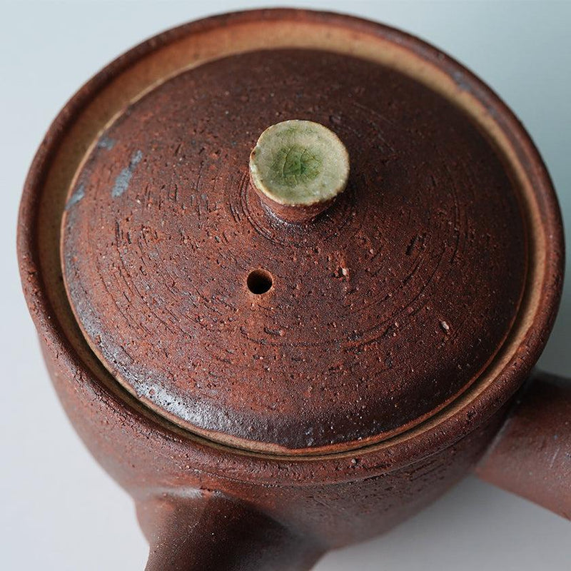 [日本茶壺]青銅紅| Shigaraki Ware