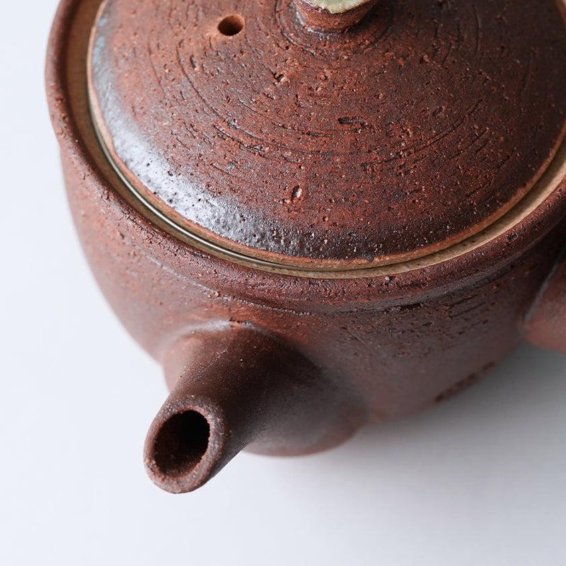[JAPANESE TEA POT] BRONZE-RED | SHIGARAKI WARE