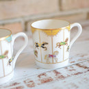 [MUG (CUP)] OKURA ART CHINA MERRY-GO-ROUND MUG(YELLOW) | CERAMICS