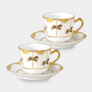 [MUG (CUP)] OKURA ART CHINA MERRY-GO-ROUND COFFEE CUP & SAUCER SET(2 PIECES EACH) | CERAMICS