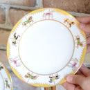 [MUG (CUP)] OKURA ART CHINA MERRY-GO-ROUND COFFEE CUP & SAUCER, PLATE SET(2 PIECES EACH) | CERAMICS