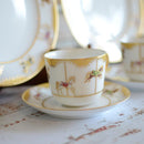 [MUG (CUP)] OKURA ART CHINA MERRY-GO-ROUND COFFEE CUP & SAUCER, PLATE SET(2 PIECES EACH) | CERAMICS