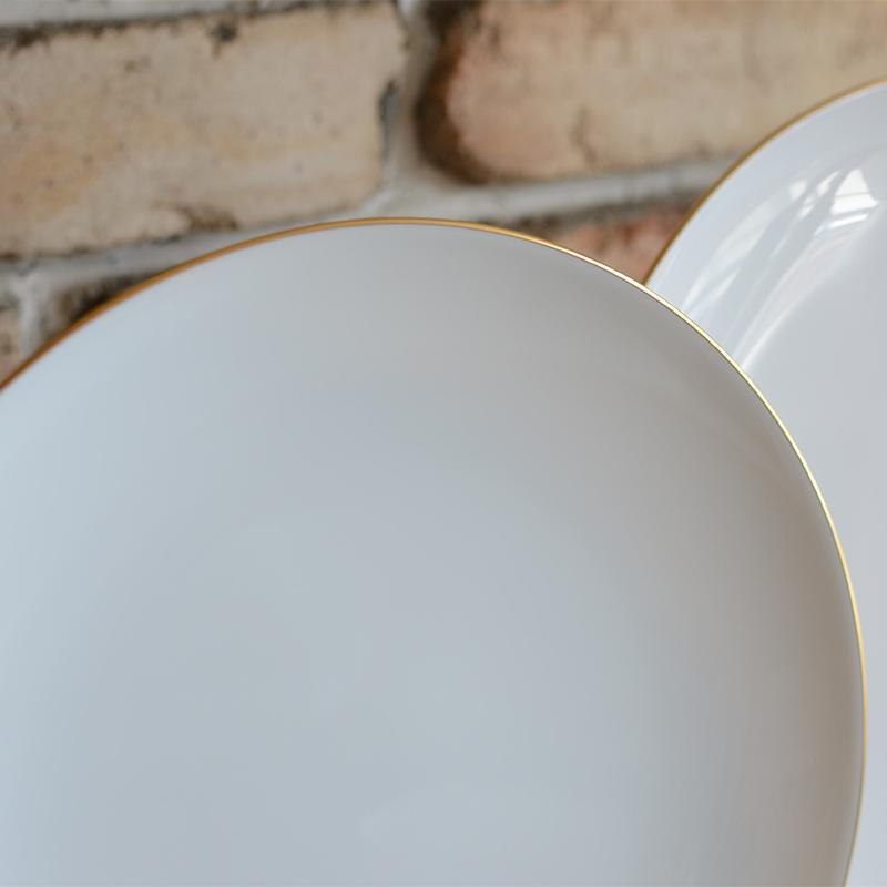 [小菜（板）] Okura藝術中國金線肉牌，碗，杯和碟套（每件2件）|陶瓷