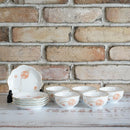 [日本茶杯] Okura Art China花球日本茶杯，花形小板（每5件）|陶瓷