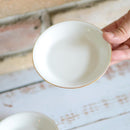 [จานเล็ก ๆ (จาน)] Okura Art China Gold Line จานเล็ก (4.3in.) (ชุด 2 ชิ้น) | เซรามิก