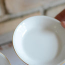 [จานเล็ก ๆ (จาน)] Okura Art China Gold Line จานเล็ก (4.3in.) (ชุด 2 ชิ้น) | เซรามิก