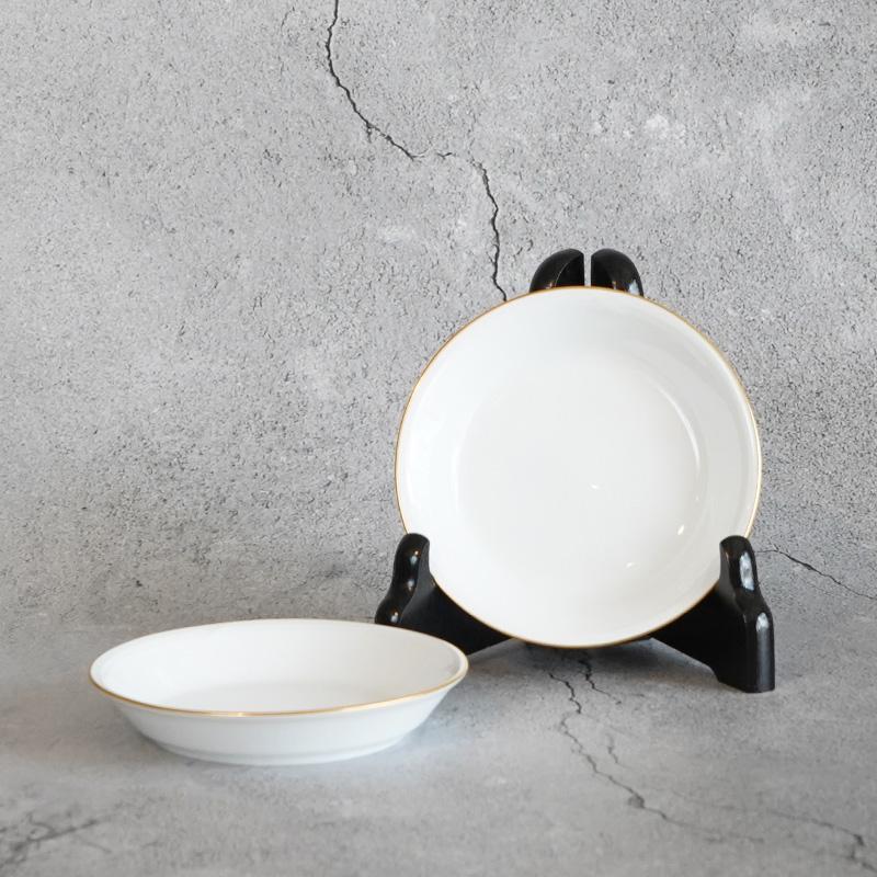 [小盤（板）] Okura藝術中國金線小盤（4.3英寸）（2件式）|陶瓷