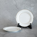 [SMALL DISH (PLATE)] OKURA ART CHINA GOLD LINE SMALL CAKE PLATE (2-PIECE SET) | CERAMICS