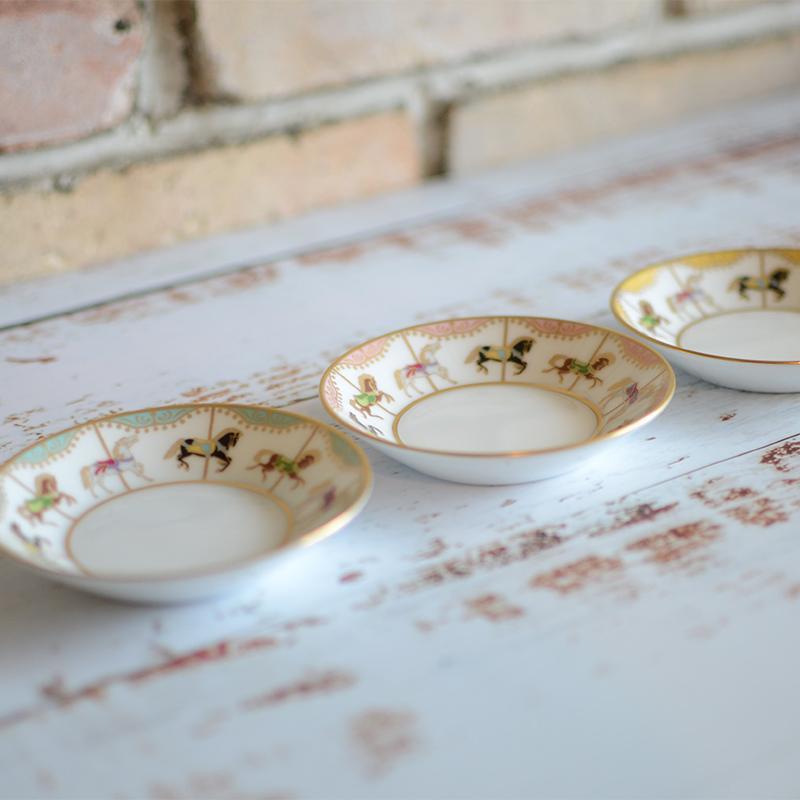 [小盤（板材）] Okura藝術中國旋轉圓形小展（3色套）|陶瓷