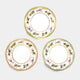 [จานเล็ก ๆ (จาน)] Okura Art China Merry-Go-Round ขนาดเล็ก Pate (ชุด 3 สี) | เซรามิก
