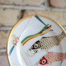 [牆面裝飾（牆藝）] Okura藝術中國鯉魚橫幅裝飾板|陶瓷