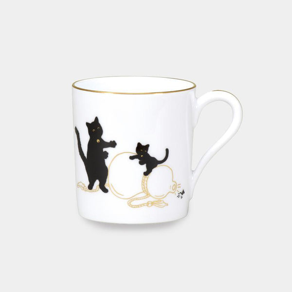 [แก้ว (ถ้วย)] Okura Art China Lucky Black Cat Mug ตอนที่ 1 | เซรามิก