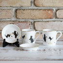 [MUG (CUP)] OKURA ART CHINA LUCKY BLACK CAT MUG PART-2 | CERAMICS