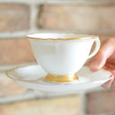 [MUG (CUP)] OKURA ART CHINA WHITE MASTERPIECE CUP & SAUCER | CERAMICS