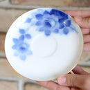 [MUG (CUP)] OKURA ART CHINA BLUE ROSE MORNING CUP & SAUCER | CERAMICS