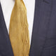 [PLEATS TIE] HERRINGBONE YELLOW | NEKADO | NISHIJIN ORI (TEXTILES)