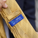 [Pleats Tie] 헤링본 옐로우 | 네 카도 | 니시진 오리 (섬유)