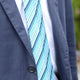 [Pleats Tie]多條紋綠色| Nekado | Nishijin Ori（紡織品）