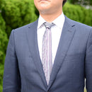 [tie tie pleats] แถบแนวตั้งสีเทา | Nekado | Nishijin Ori (สิ่งทอ)