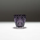 [SAKE GLASS] GUINOMI KIKU YARAI (PURPLE) | KIRIKO