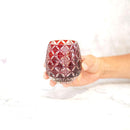 [GLASS] KIKU SHIPPO (RED) | KIRIKO