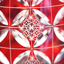 [GLASS] KIKU SHIPPO (RED) | KIRIKO