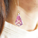 [PIERCED EARRINGS] AMERICAN PIERCED EARRINGS -seika- (GOLD PURPLE) 2 PIECES | KIRIKO | RINZEN