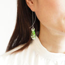 [PIERCED EARRINGS] AMERICAN PIERCED EARRINGS -seika- (GREEN) 2 PIECES | KIRIKO | RINZEN