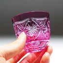 [사케 유리] 차가운 술 유리 유리 ginwan no hana (분홍색) | 키리코