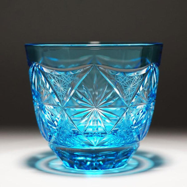 [清酒玻璃]冷清酒玻璃Ginwan no Hana（淺藍色）|基里科