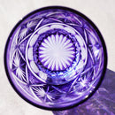 [사케 유리] 차가운 술 유리 유리 ginwan no hana (골드 & 보라색) | 키리코