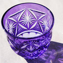 [사케 유리] 차가운 술 유리 유리 ginwan no hana (골드 & 보라색) | 키리코