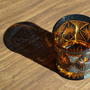 [ROCKS GLASS] GINWAN NO HANA (BLUE & ORANGE) | KIRIKO