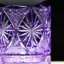 [ROCKS GLASS] GINWAN NO HANA (GOLD & PURPLE) | KIRIKO