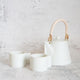 3 ชิ้น Mino Ware ชุดชาญี่ปุ่น - หม้อชาและชา (Teacups (Voyage Blanc Neige) | ยามามัตสึ