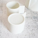 3-PIECE MINO WARE JAPANESE TEA SET - TEA POT & TEACUPS (VOYAGE BLANC NEIGE) | YAMATSU