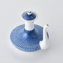 [清酒瓶] Futakuchi-Kanbin Hirado-Seigaiha | Mikawachi Ware | Hiradoshouzan