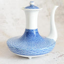 [清酒瓶] Futakuchi-Kanbin Hirado-Seigaiha | Mikawachi Ware | Hiradoshouzan