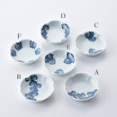[SMALL DISH (PLATE)] 6 PIECES SET YOKARAKUSA | MIKAWACHI WARE | HIRADOSHOUZAN