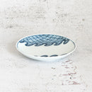 [SMALL DISH (PLATE)] ROUND & FLAT NAMI-SEIGAIHA | MIKAWACHI WARE | HIRADOSHOUZAN