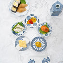 [SMALL DISH (PLATE)] ROUND & FLAT MARU-MON FLOWER | MIKAWACHI WARE | HIRADOSHOUZAN