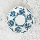 [SMALL DISH (PLATE)] ROUND & FLAT MARU-MON FLOWER | MIKAWACHI WARE | HIRADOSHOUZAN