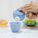 [TEA CUP SET] 2 PIECES SORIS-SENCHA HIRADO-SEIGAIHA | MIKAWACHI WARE | HIRADOSHOUZAN