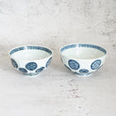 [RICE BOWL SET] 2 PIECES MARU-MON | MIKAWACHI WARE | HIRADOSHOUZAN