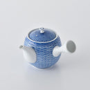 [TEA SET] 3 PIECES KYUSU & SENCHA HIRADO-SEIGAIHA | MIKAWACHI WARE | HIRADOSHOUZAN