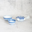 [TEA SET] 3 PIECES KYUSU & SAMASHI & SENCHA HIRADO-JYUSSO | MIKAWACHI WARE | HIRADOSHOUZAN