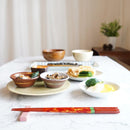 [CHOPSTICKS] NIGHT SKY AKATSUKI WITH CHOPSTICK REST (22.5cm) | CRYSTAL | WAKASA LACQUERWARE