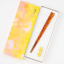 [Chopsticks] แปรงสี (สีส้ม) พร้อมที่เหลือ Chopstick (22.5 ซม.) | คริสตัล Wakasa Lacquerware